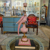 Danny's Fine Porcelain Home Decor Danny's Fine Porcelain Porcelain Left-Facing Parrot Candle Holder with Ormolu-Pink Floral