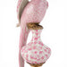 Danny's Fine Porcelain Home Decor Danny's Fine Porcelain Porcelain Left-Facing Parrot Candle Holder with Ormolu-Pink Floral
