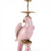 Danny's Fine Porcelain Home Decor Danny's Fine Porcelain Porcelain Left-Facing Parrot Candle Holder with Ormolu-Pink Floral