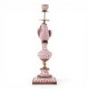 Danny's Fine Porcelain Home Decor Danny's Fine Porcelain Porcelain Left-Facing Parrot Candle Holder with Ormolu-Pink Floral