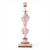 Danny's Fine Porcelain Home Decor Danny's Fine Porcelain Porcelain Left-Facing Parrot Candle Holder with Ormolu-Pink Floral
