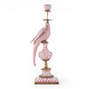 Danny's Fine Porcelain Home Decor Danny's Fine Porcelain Porcelain Left-Facing Parrot Candle Holder with Ormolu-Pink Floral