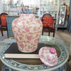 Danny's Fine Porcelain Home Decor Danny's Fine Porcelain Porcelain Lidded Jar -Pink Florets