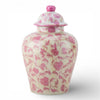 Danny's Fine Porcelain Home Decor Danny's Fine Porcelain Porcelain Lidded Jar -Pink Florets