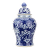 Danny's Fine Porcelain Home Decor Danny's Fine Porcelain Porcelain Lidded Warrior Jar - Blue And White Plum Flower 50986