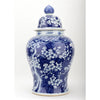 Danny's Fine Porcelain Home Decor Danny's Fine Porcelain Porcelain Lidded Warrior Jar - Blue And White Plum Flower 50986