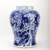 Danny's Fine Porcelain Home Decor Danny's Fine Porcelain Porcelain Lidded Warrior Jar - Blue And White Plum Flower 50986