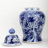 Danny's Fine Porcelain Home Decor Danny's Fine Porcelain Porcelain Lidded Warrior Jar - Blue And White Plum Flower 50986