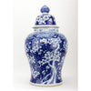 Danny's Fine Porcelain Home Decor Danny's Fine Porcelain Porcelain Lidded Warrior Jar - Blue And White Plum Flower 50986