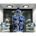 Danny's Fine Porcelain Home Decor Danny's Fine Porcelain Porcelain Lidded Warrior Jar - Blue And White Plum Flower 50986