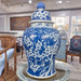 Danny's Fine Porcelain Home Decor Danny's Fine Porcelain Porcelain Lidded Warrior Jar - Blue And White Plum Flower 50986
