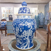 Danny's Fine Porcelain Home Decor Danny's Fine Porcelain Porcelain Lidded Warrior Jar - Blue And White Plum Flower 50986