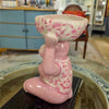Danny's Fine Porcelain Home Decor Danny's Fine Porcelain Porcelain Monkey Figure Bowl-Pink Floral