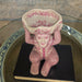 Danny's Fine Porcelain Home Decor Danny's Fine Porcelain Porcelain Monkey Figure Bowl-Pink Floral