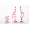 Danny's Fine Porcelain Home Decor Danny's Fine Porcelain Porcelain Monkey Figure Bowl-Pink Floral