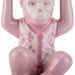 Danny's Fine Porcelain Home Decor Danny's Fine Porcelain Porcelain Monkey Figure Bowl-Pink Floral
