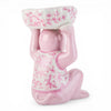 Danny's Fine Porcelain Home Decor Danny's Fine Porcelain Porcelain Monkey Figure Bowl-Pink Floral