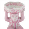 Danny's Fine Porcelain Home Decor Danny's Fine Porcelain Porcelain Monkey Figure Bowl-Pink Floral