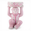 Danny's Fine Porcelain Home Decor Danny's Fine Porcelain Porcelain Monkey Figure Bowl-Pink Floral