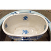 Danny's Fine Porcelain Home Decor Danny's Fine Porcelain Porcelain Oval Basin- Blue Bouquet 14093