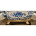 Danny's Fine Porcelain Home Decor Danny's Fine Porcelain Porcelain Oval Basin- Blue Bouquet 14093