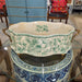 Danny's Fine Porcelain Home Decor Danny's Fine Porcelain Porcelain Oval Basin with Ormolu Handles-Green Primrose