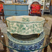 Danny's Fine Porcelain Home Decor Danny's Fine Porcelain Porcelain Oval Basin with Ormolu Handles-Green Primrose