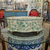 Danny's Fine Porcelain Home Decor Danny's Fine Porcelain Porcelain Oval Basin with Ormolu Handles-Green Primrose