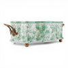 Danny's Fine Porcelain Home Decor Danny's Fine Porcelain Porcelain Oval Basin with Ormolu Handles-Green Primrose