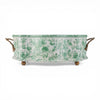 Danny's Fine Porcelain Home Decor Danny's Fine Porcelain Porcelain Oval Basin with Ormolu Handles-Green Primrose