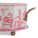 Danny's Fine Porcelain Home Decor Danny's Fine Porcelain Porcelain Oval Basin with Ormolu Handles-Pink and White Willow