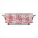Danny's Fine Porcelain Home Decor Danny's Fine Porcelain Porcelain Oval Basin with Ormolu Handles-Pink and White Willow