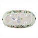 Danny's Fine Porcelain Home Decor Danny's Fine Porcelain Porcelain Oval Basket with Ormolu Handle-Floral Vine