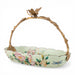 Danny's Fine Porcelain Home Decor Danny's Fine Porcelain Porcelain Oval Basket with Ormolu Handle-Floral Vine