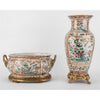 Danny's Fine Porcelain Home Decor Danny's Fine Porcelain Porcelain Oval Planter with Bronze Ormolu - Imperial Phoenix