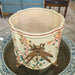 Danny's Fine Porcelain Home Decor Danny's Fine Porcelain Porcelain Oval Planter with Ormolu Dragonfly Handles-Floral Vine