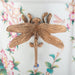 Danny's Fine Porcelain Home Decor Danny's Fine Porcelain Porcelain Oval Planter with Ormolu Dragonfly Handles-Floral Vine