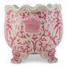 Danny's Fine Porcelain Home Decor Danny's Fine Porcelain Porcelain Oval Planter with Scroll Feet-Pink Floral
