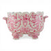 Danny's Fine Porcelain Home Decor Danny's Fine Porcelain Porcelain Oval Planter with Scroll Feet-Pink Floral