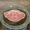 Danny's Fine Porcelain Home Decor Danny's Fine Porcelain Porcelain Oval Tray with Bow Handles-Pink Floral