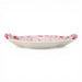 Danny's Fine Porcelain Home Decor Danny's Fine Porcelain Porcelain Oval Tray with Bow Handles-Pink Floral
