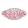 Danny's Fine Porcelain Home Decor Danny's Fine Porcelain Porcelain Oval Tray with Bow Handles-Pink Floral