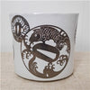 Danny's Fine Porcelain Home Decor Danny's Fine Porcelain Porcelain Oval Vase White and Metallic [le] - B963 - CLOSEOUT SAMPLE SALE
