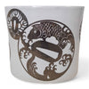 Danny's Fine Porcelain Home Decor Danny's Fine Porcelain Porcelain Oval Vase White and Metallic [le] - B963 - CLOSEOUT SAMPLE SALE
