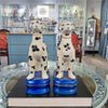 Danny's Fine Porcelain Home Decor Danny's Fine Porcelain Porcelain Pair Whippet- Black Dots A Graceful Pair Fully Hand-Painted
