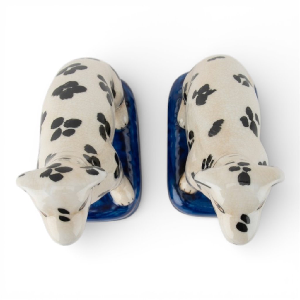 Danny's Fine Porcelain Home Decor Danny's Fine Porcelain Porcelain Pair Whippet- Black Dots A Graceful Pair Fully Hand-Painted
