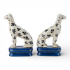 Danny's Fine Porcelain Home Decor Danny's Fine Porcelain Porcelain Pair Whippet- Black Dots A Graceful Pair Fully Hand-Painted