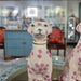 Danny's Fine Porcelain Home Decor Danny's Fine Porcelain Porcelain Pair Whippet- Pink Dots A Graceful Pair Fully Hand-Painted