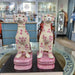 Danny's Fine Porcelain Home Decor Danny's Fine Porcelain Porcelain Pair Whippet- Pink Dots A Graceful Pair Fully Hand-Painted