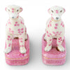 Danny's Fine Porcelain Home Decor Danny's Fine Porcelain Porcelain Pair Whippet- Pink Dots A Graceful Pair Fully Hand-Painted